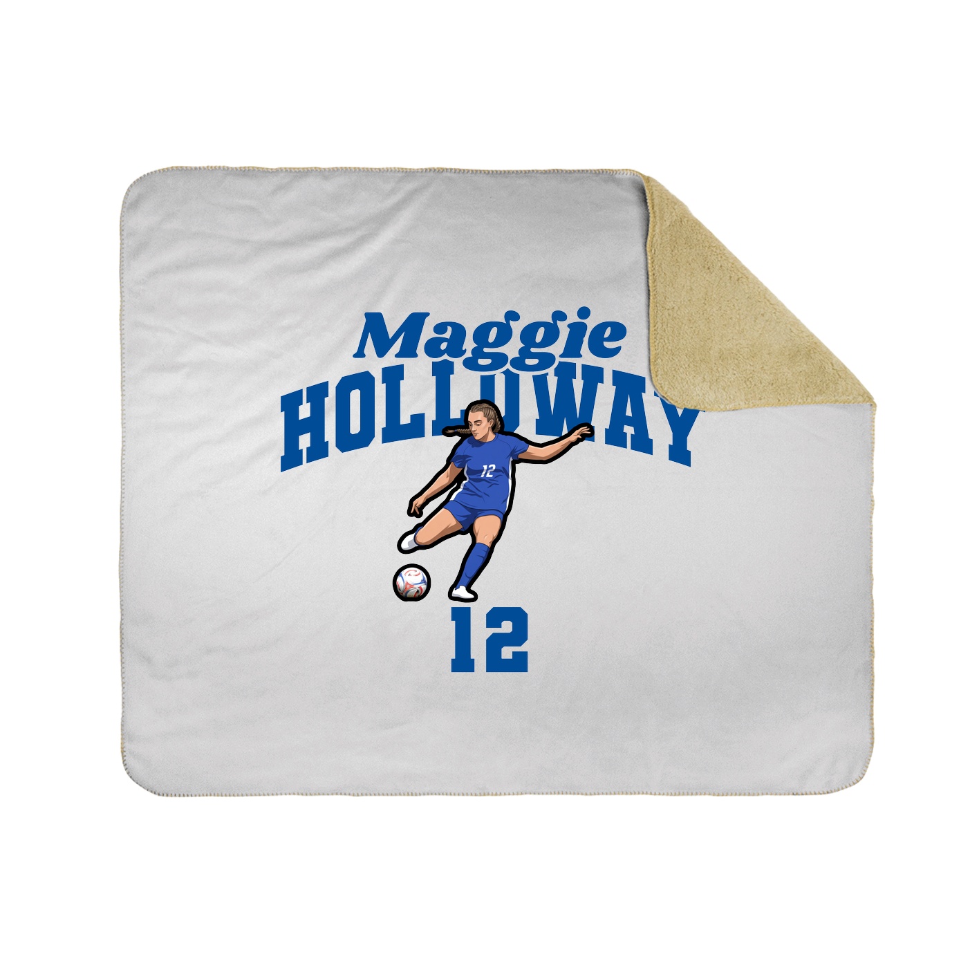 Throw Blanket — Signature Arch in White