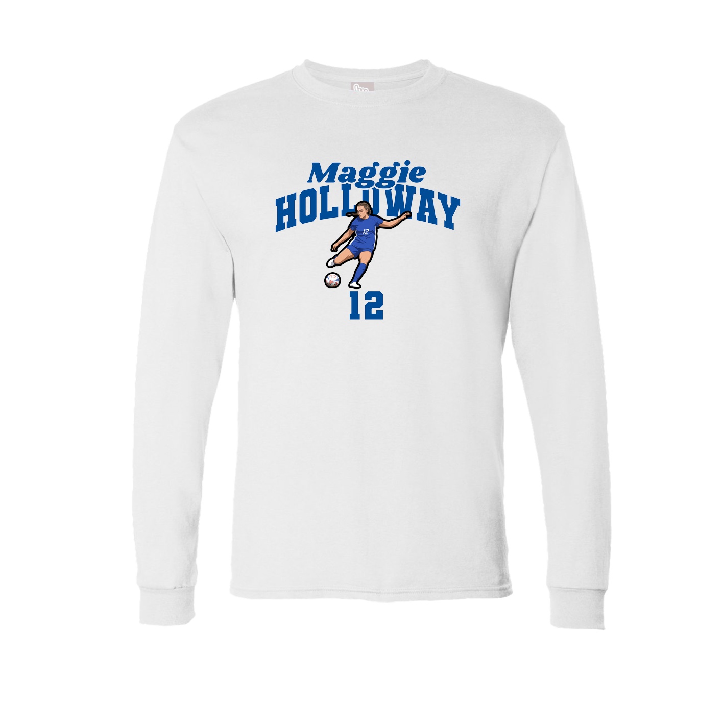 Long Sleeve Tee — Signature Arch in White