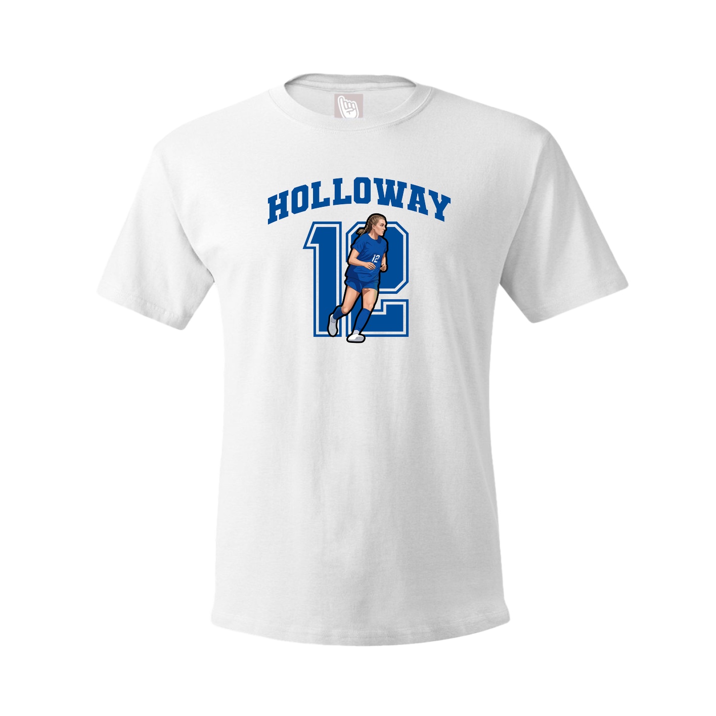Youth Tee — Number in White