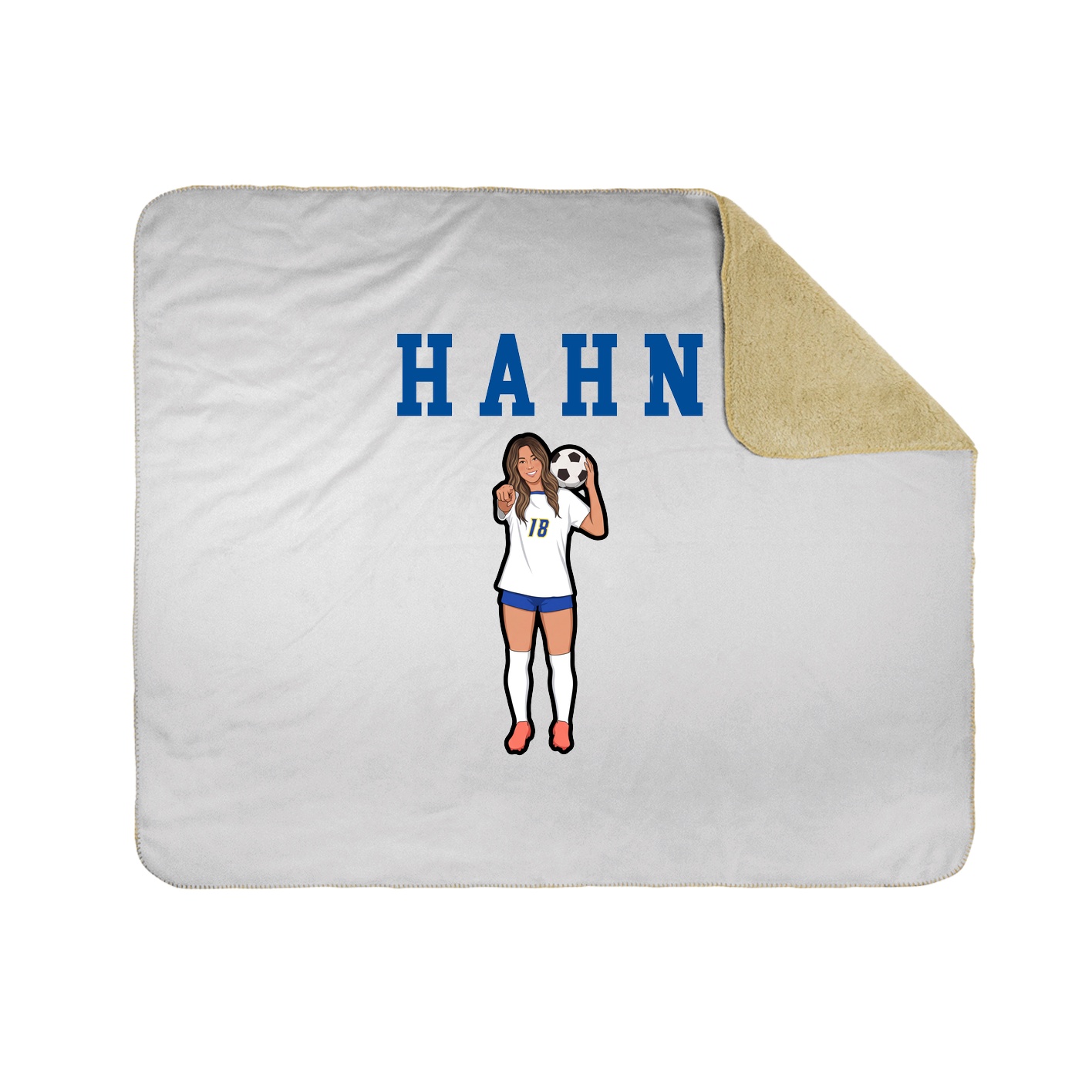 Throw Blanket — Shirsey in White