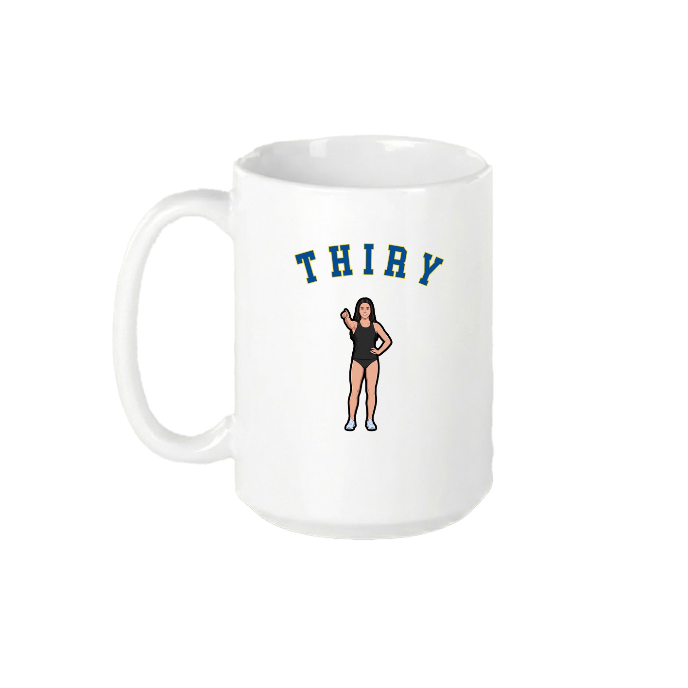 15oz Coffee Mug — Shirsey Arch in White