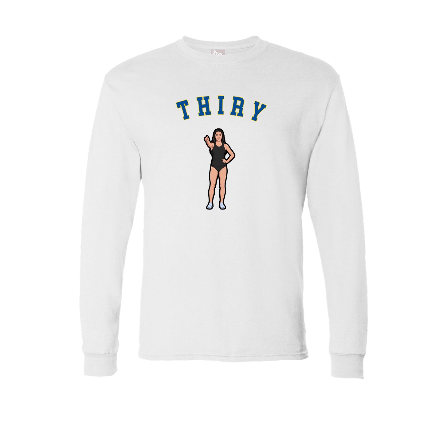 Long Sleeve Tee — Shirsey Arch in White