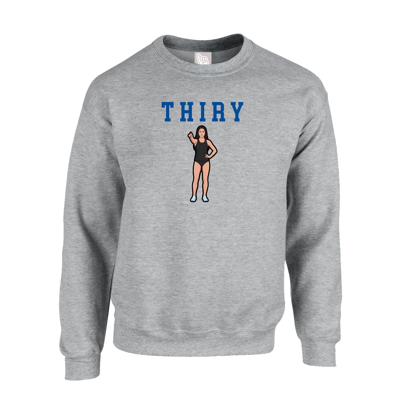 Fleece Crew — Shirsey in Grey