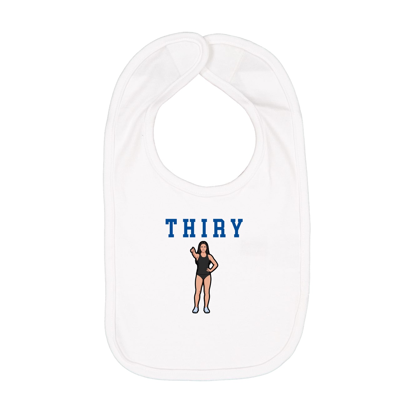 Infant Bib — Shirsey in White