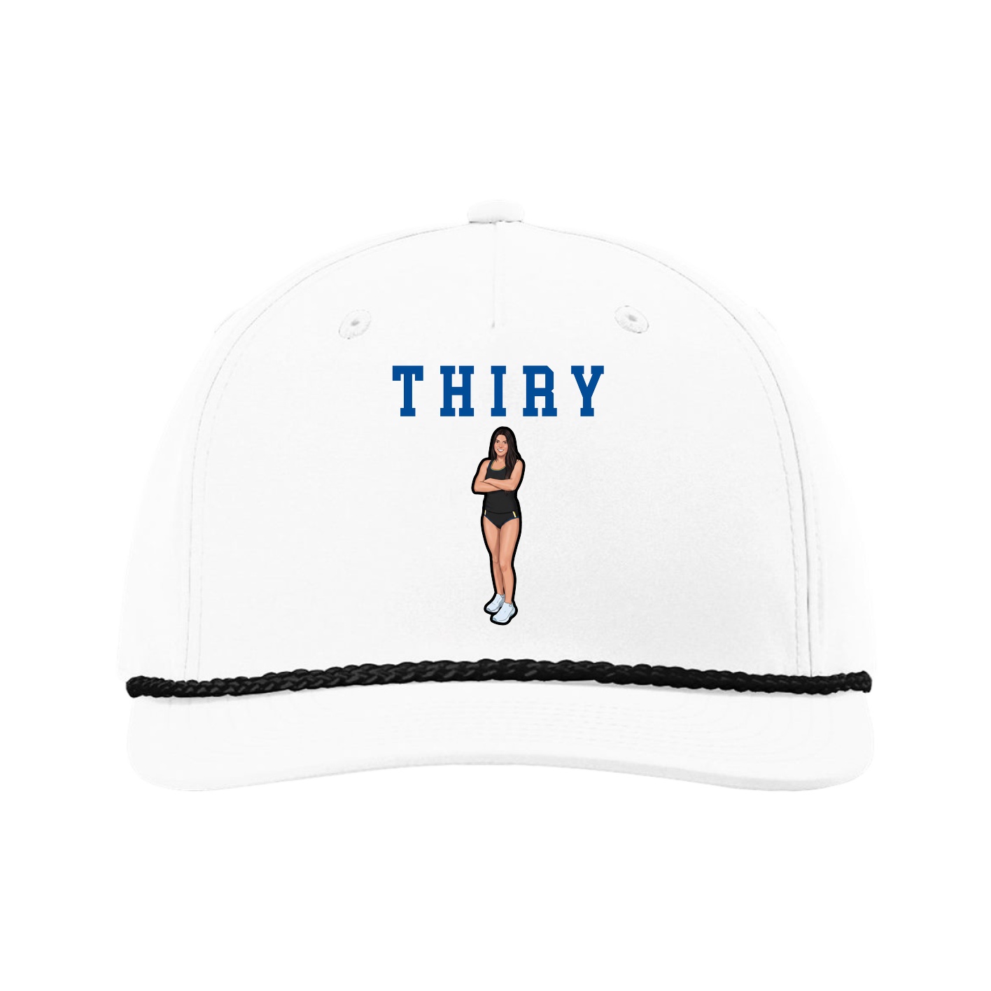 Five-Panel Classic Rope Cap — Shirsey in White