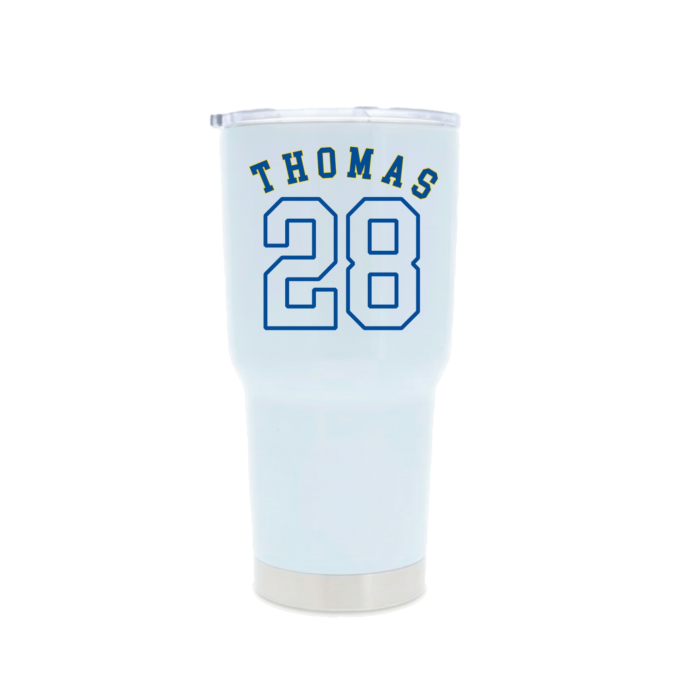 30oz Stainless Steel Tumbler — Shirsey Arch in White