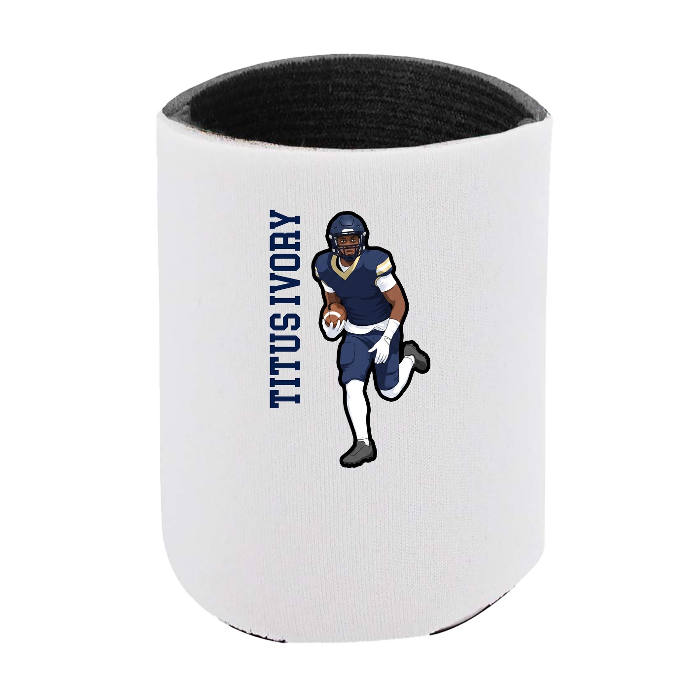 Can Holder — Name Vertical in White