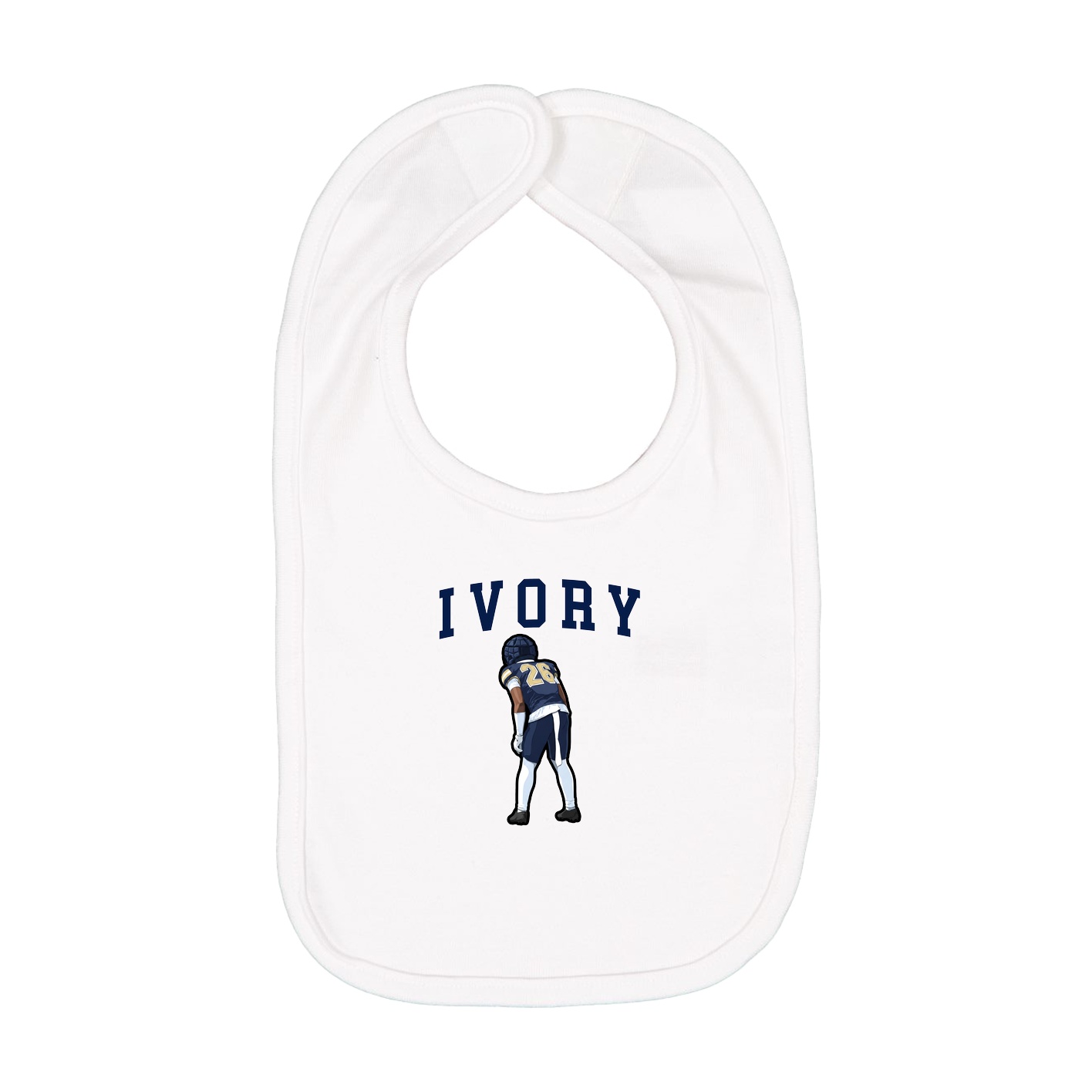 Infant Bib — Shirsey in White