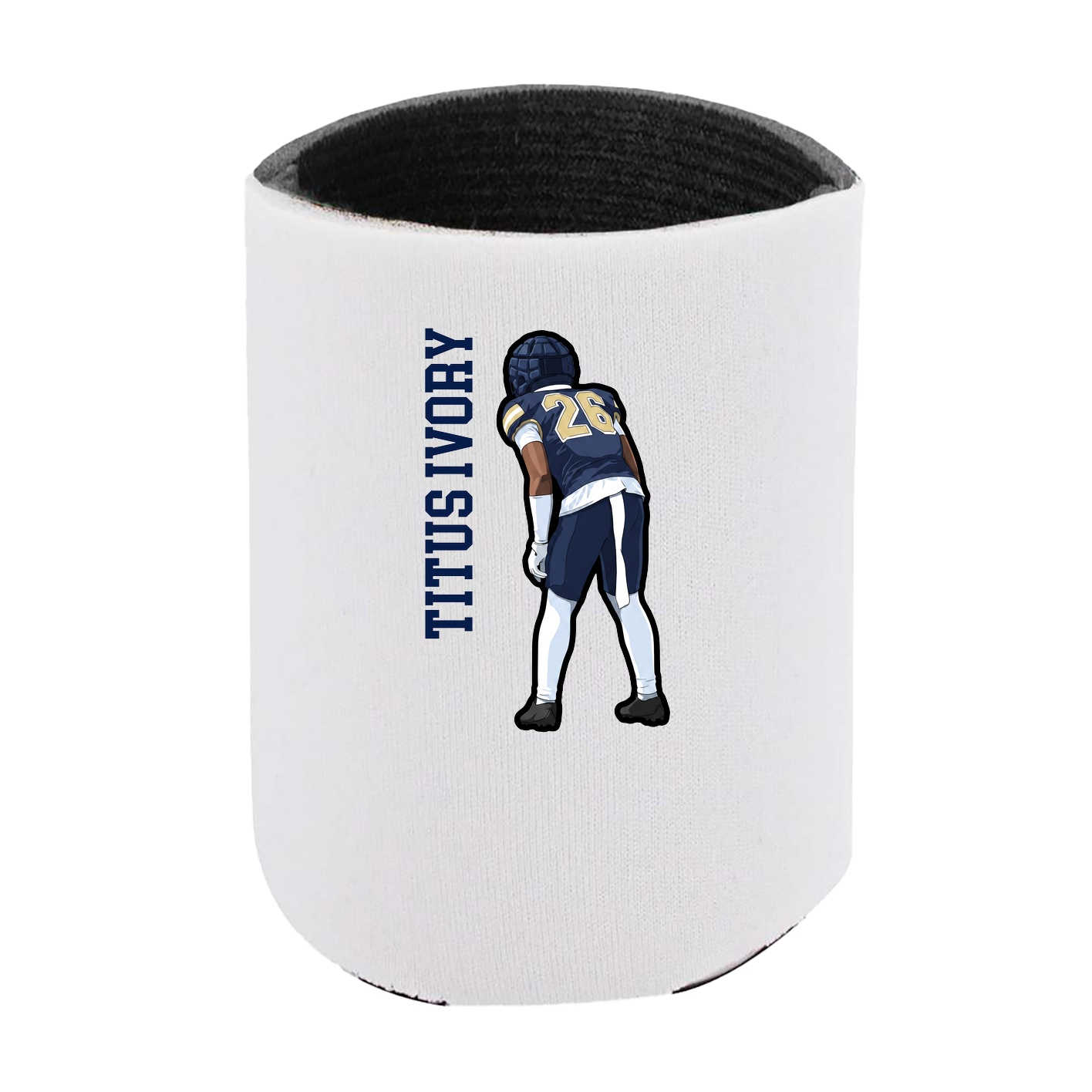 Can Holder — Name Vertical in White