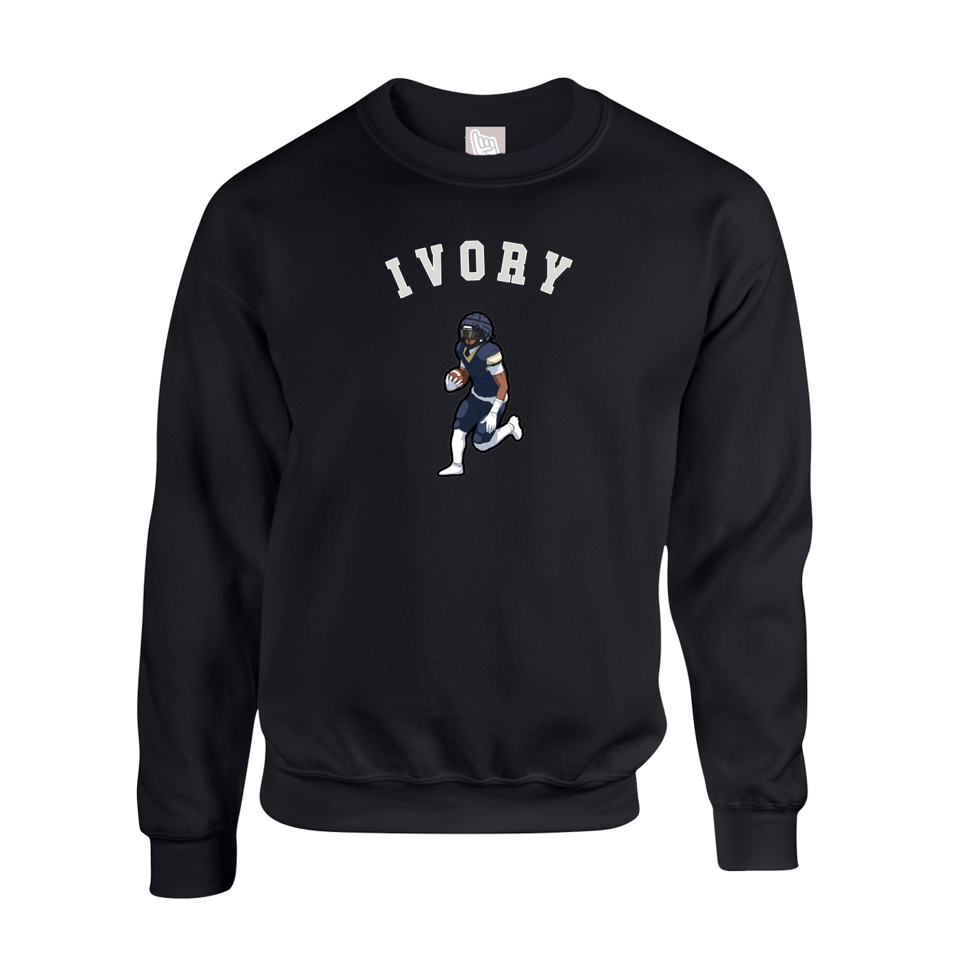 Fleece Crew — Shirsey Arch in Black