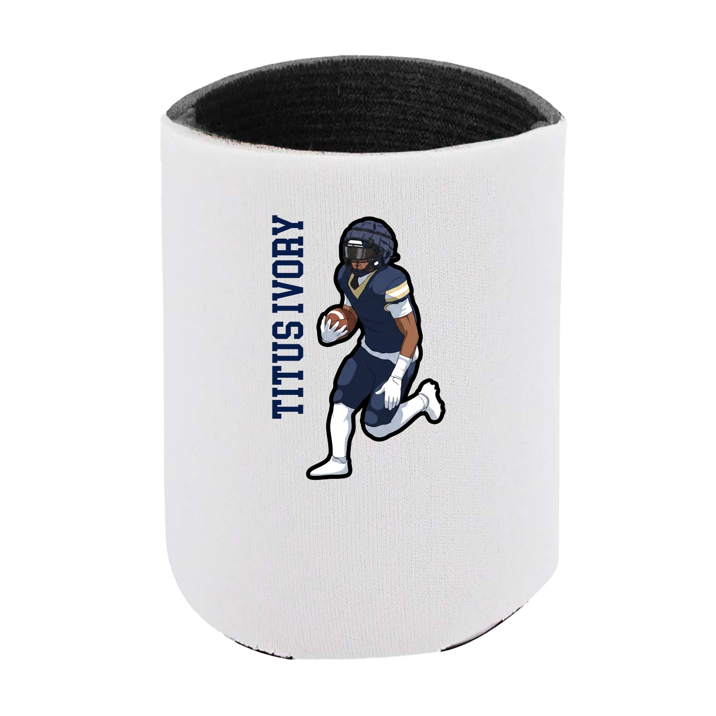 Can Holder — Name Vertical in White