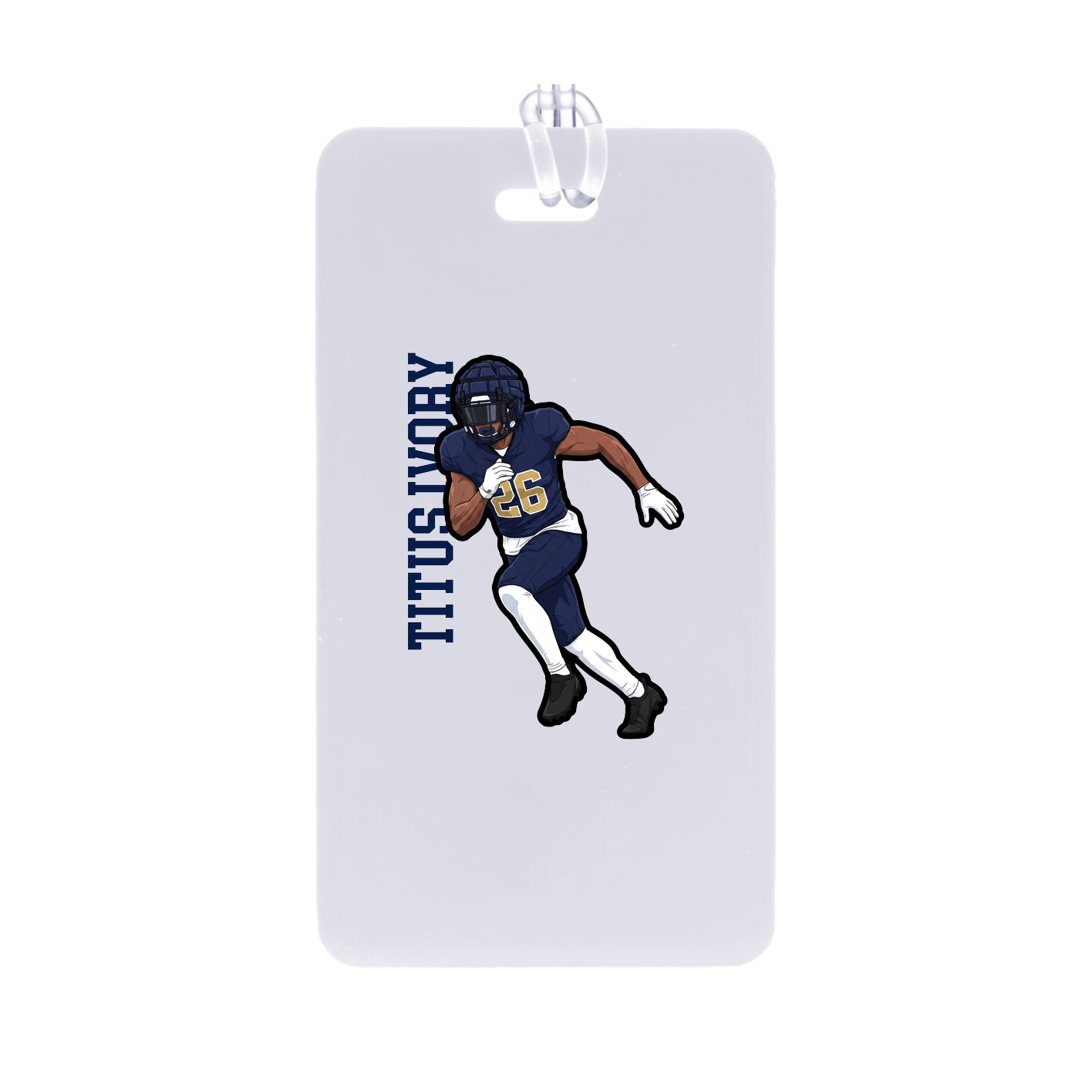 Bag Tag — Name Vertical in Classic