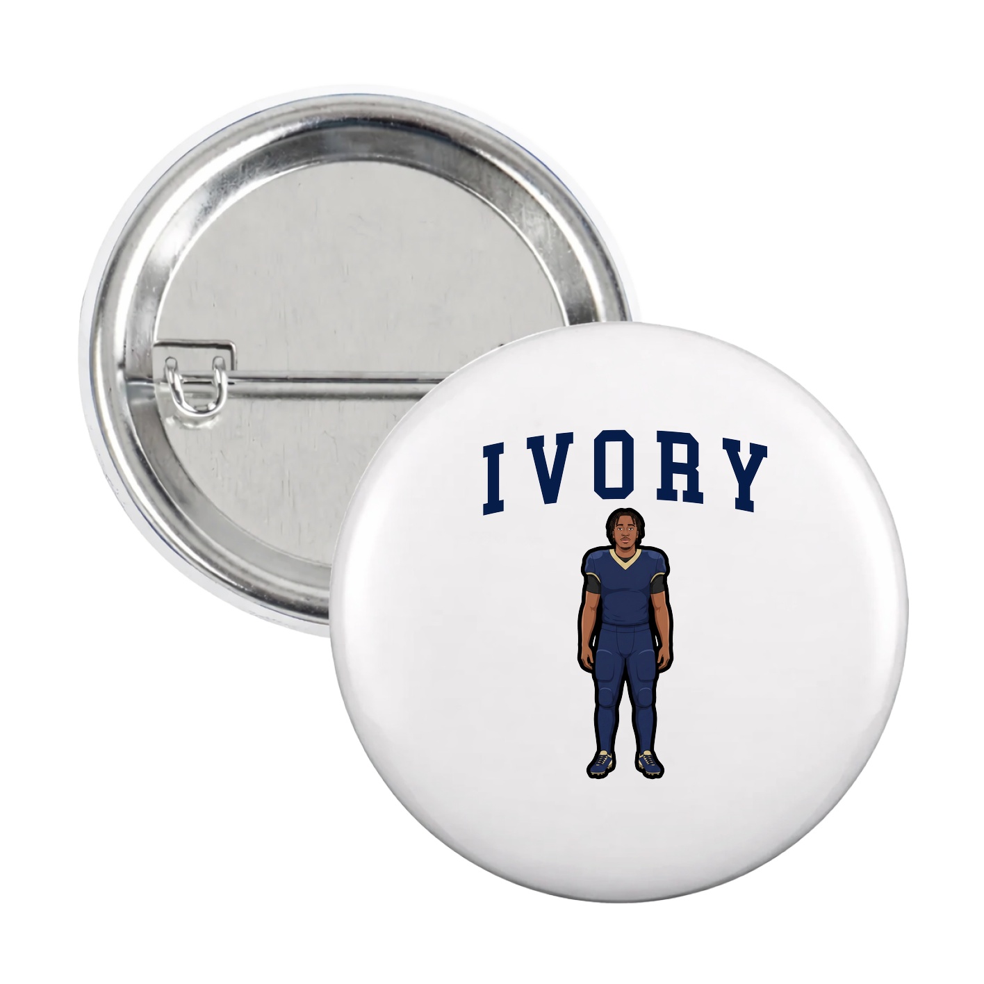 Game Day Button — Shirsey in White
