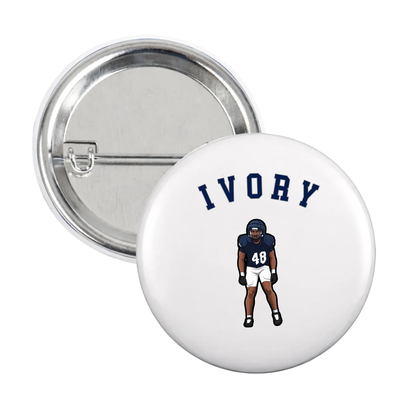 Game Day Button — Shirsey Arch in White
