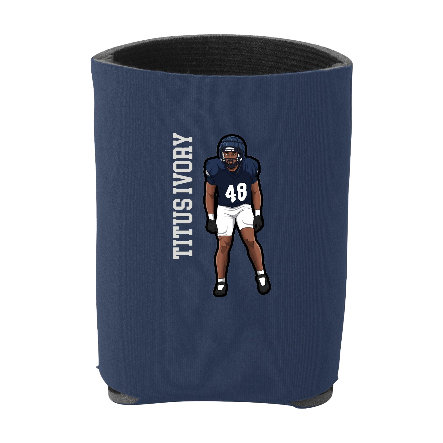 Can Holder — Name Vertical in Navy