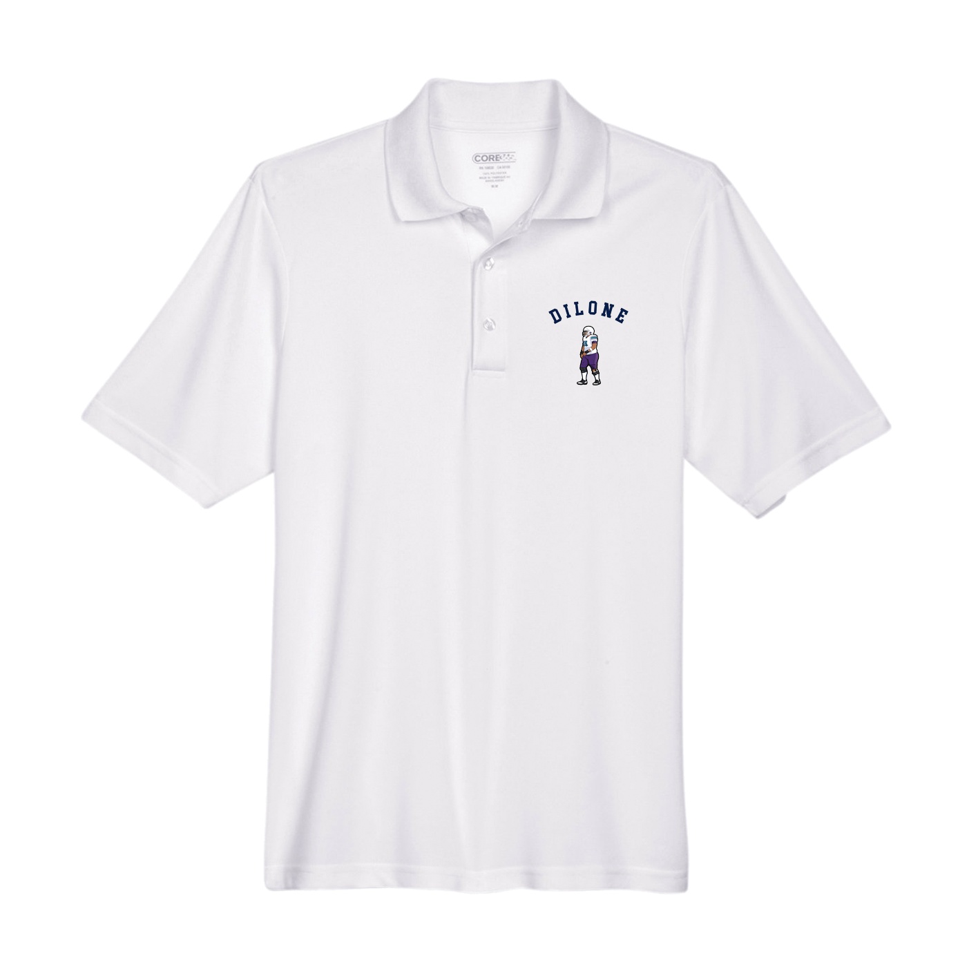 Performance Polo — Shirsey Arch in White