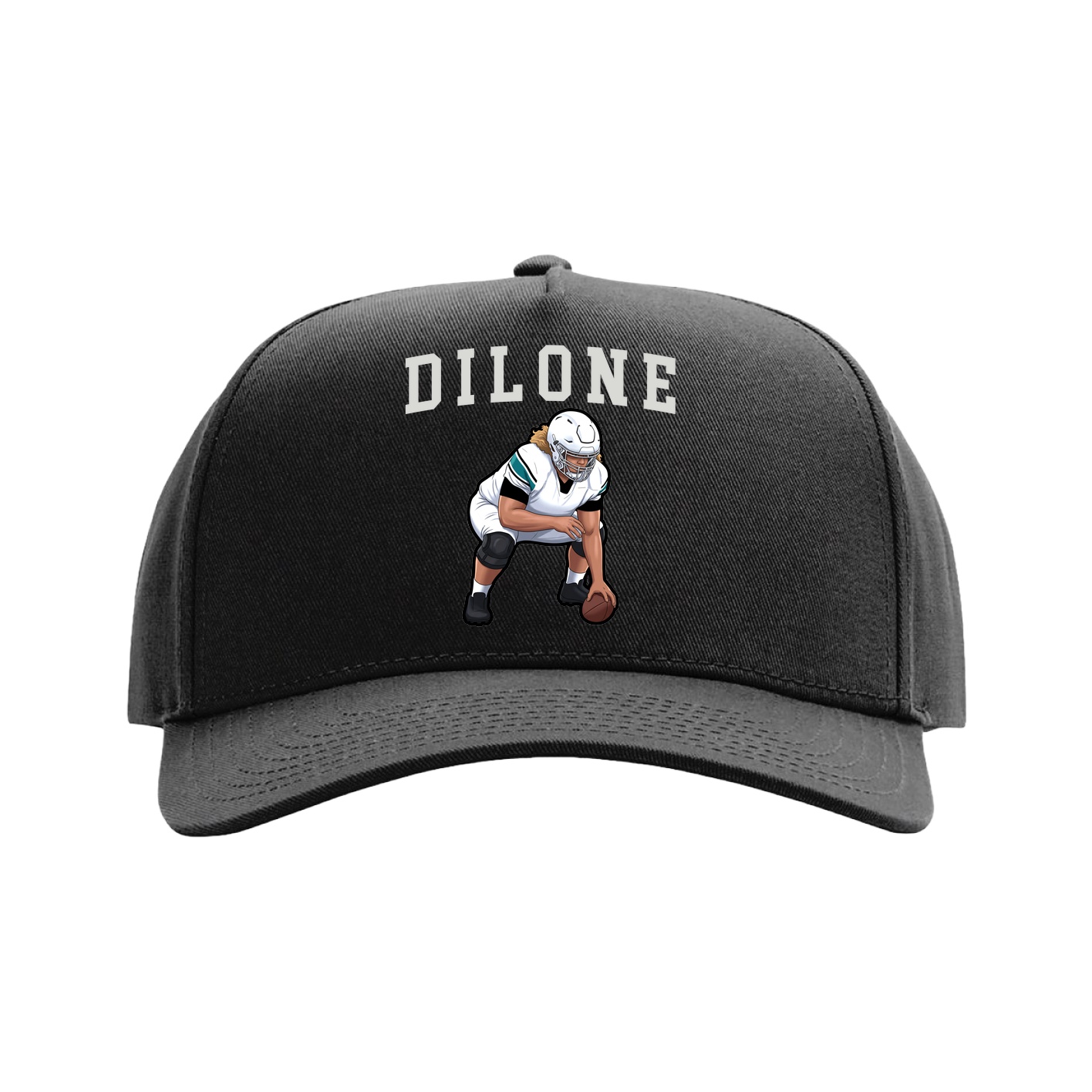 Full Fabric Five-Panel Champ Cap — Shirsey in Black