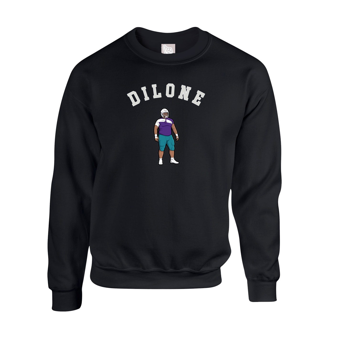 Fleece Crew — Shirsey Arch in Black