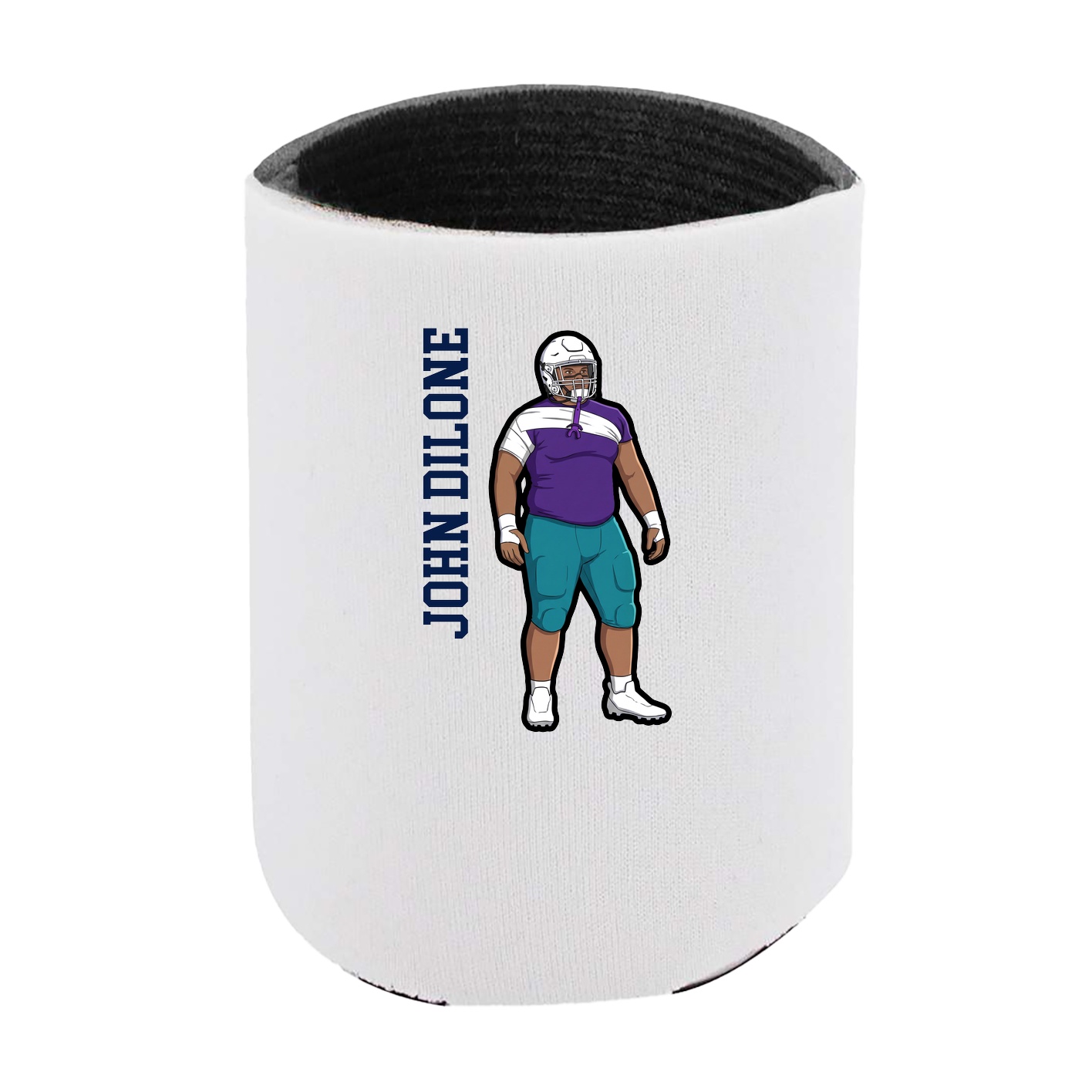 Can Holder — Name Vertical in White