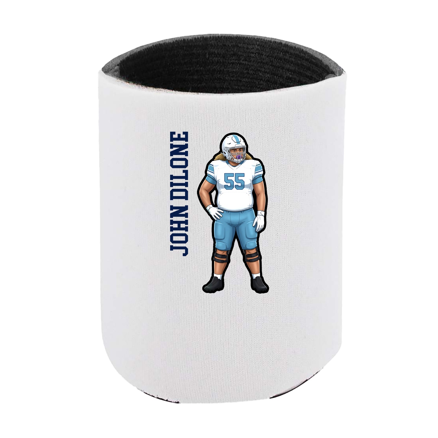 Can Holder — Name Vertical in White