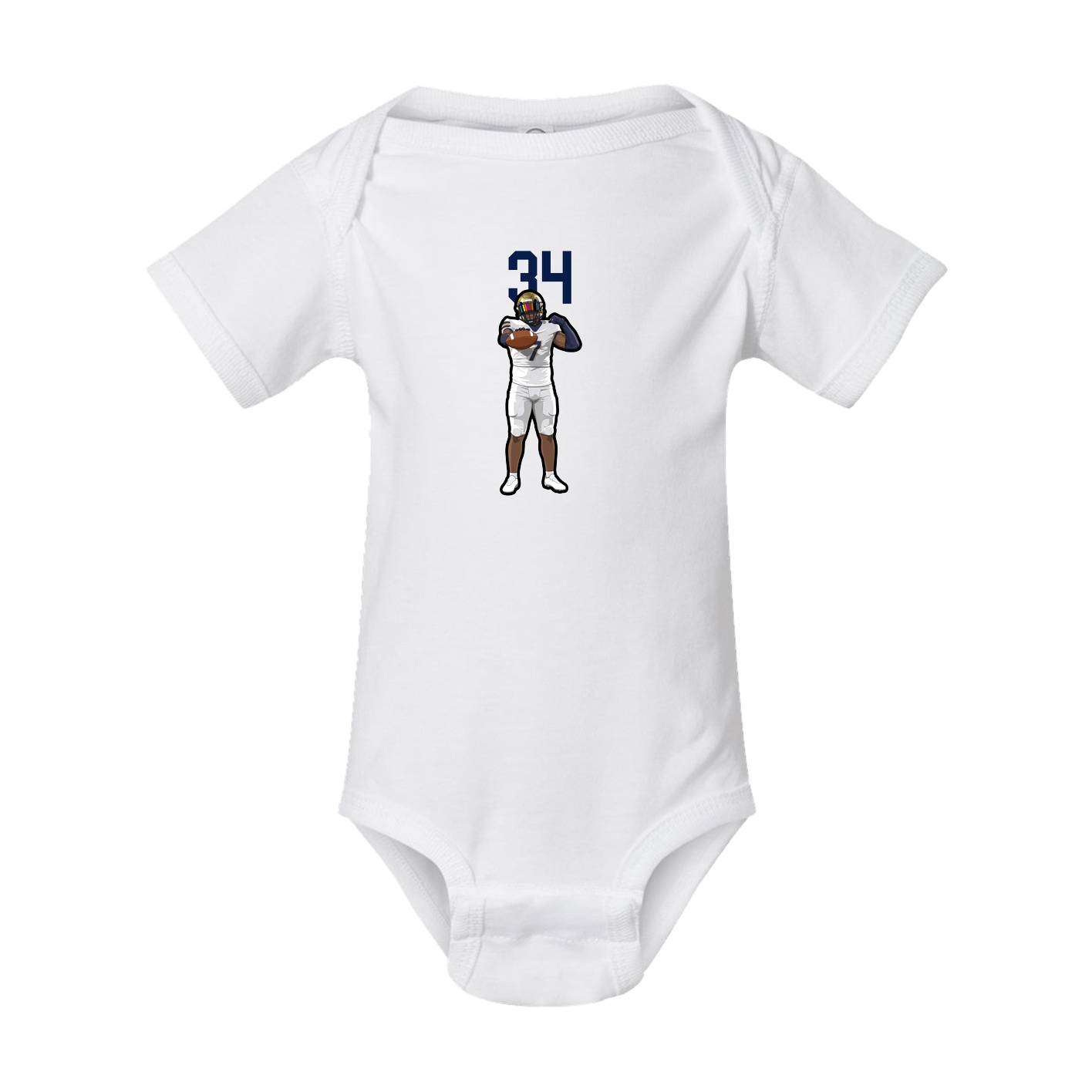 Baby Onesie — Number Top in White