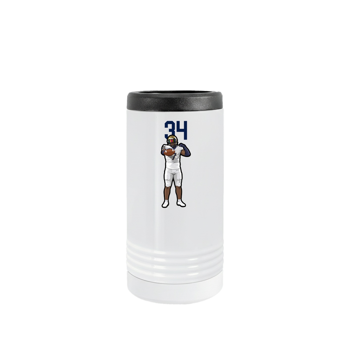 Slim Beverage Holder — Number Top in White