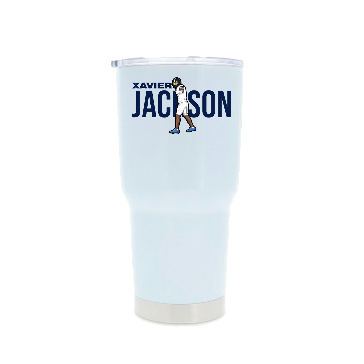 30oz Stainless Steel Tumbler — Player Name in White