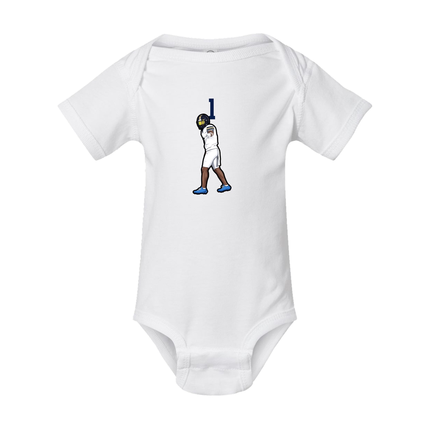 Baby Onesie — Number Top in White