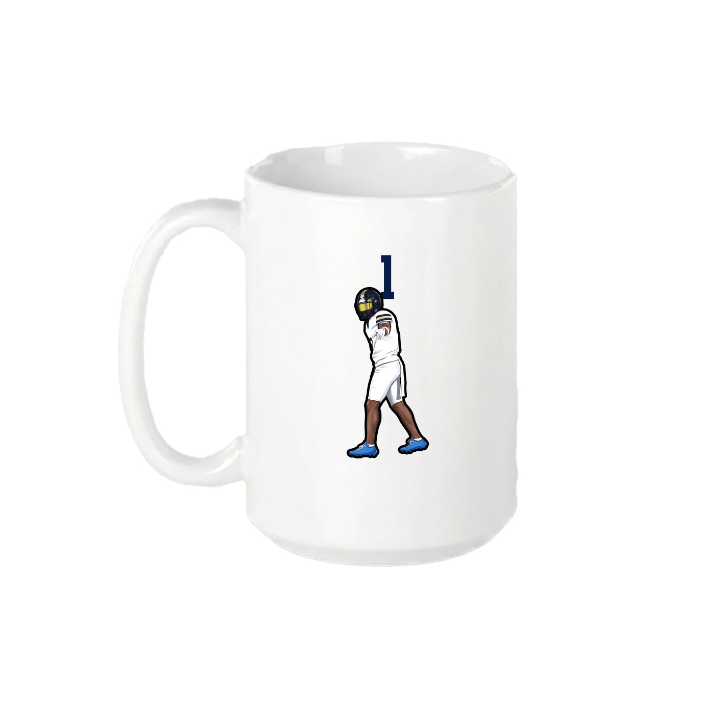 15oz Coffee Mug — Number Top in White
