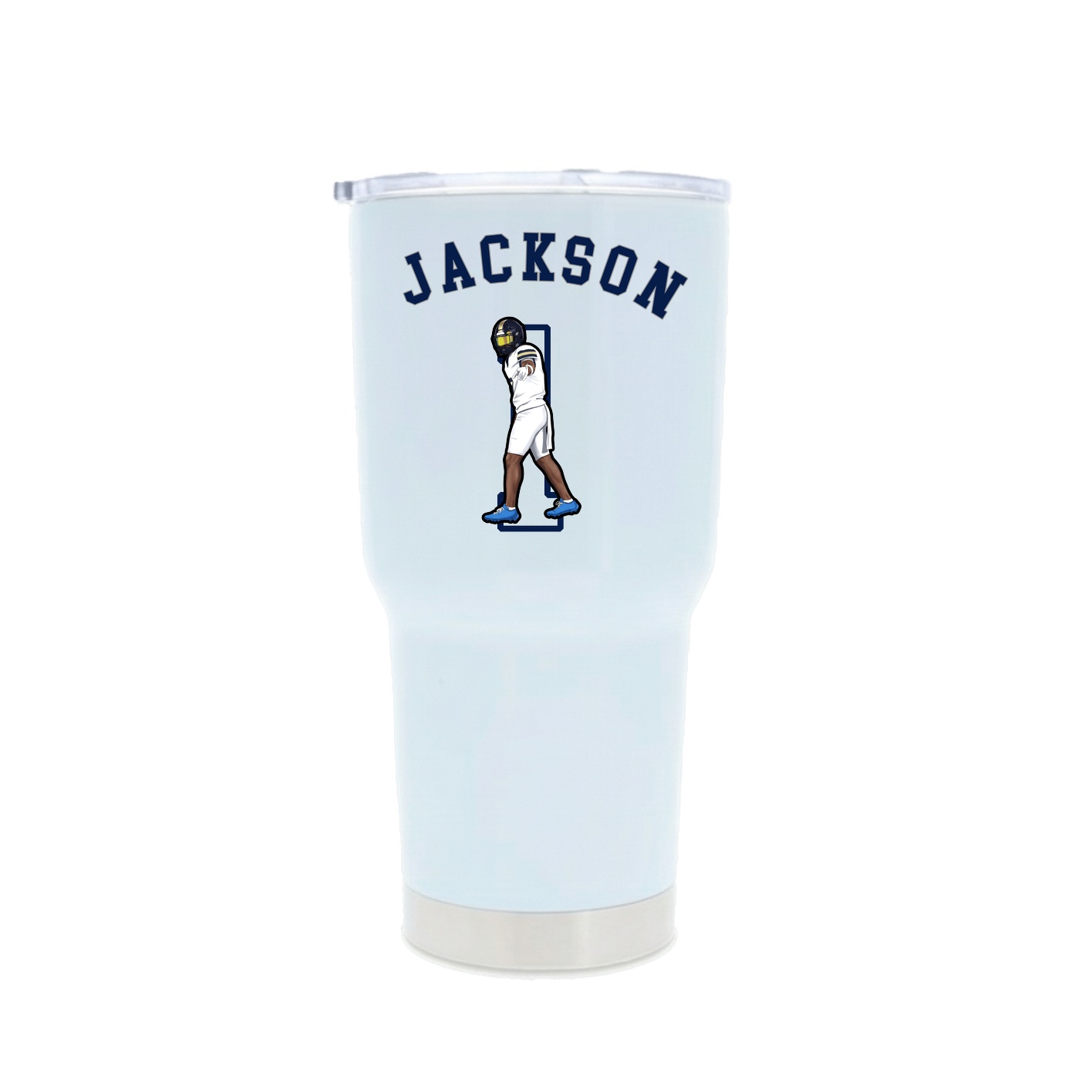 30oz Stainless Steel Tumbler — Shirsey Arch in White