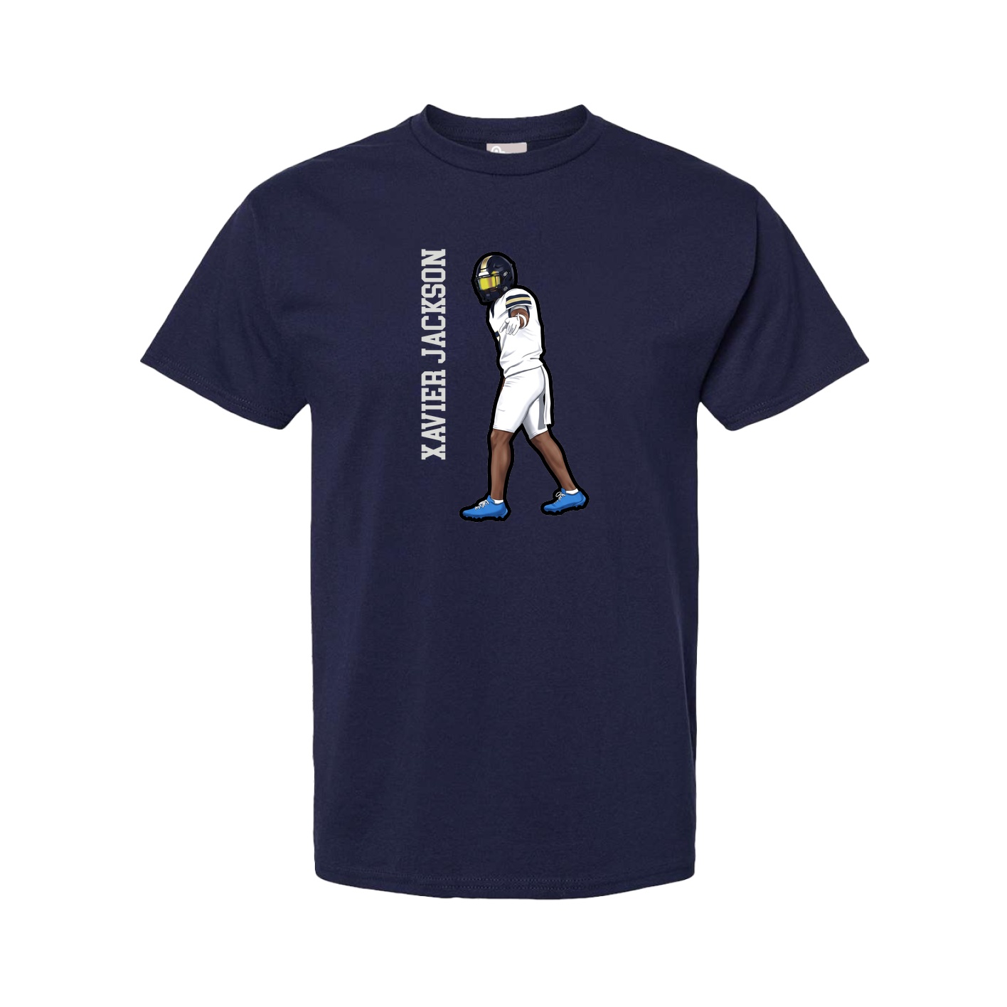 Youth Tee — Name Vertical in Navy