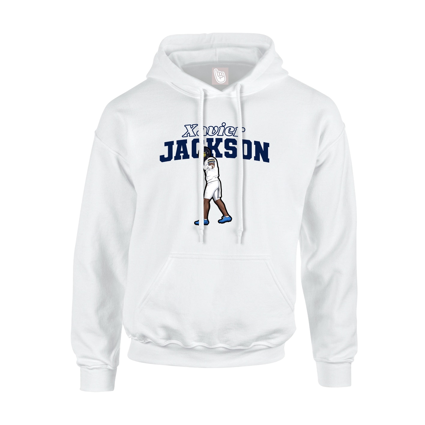 Hoodie — Name Arch in White