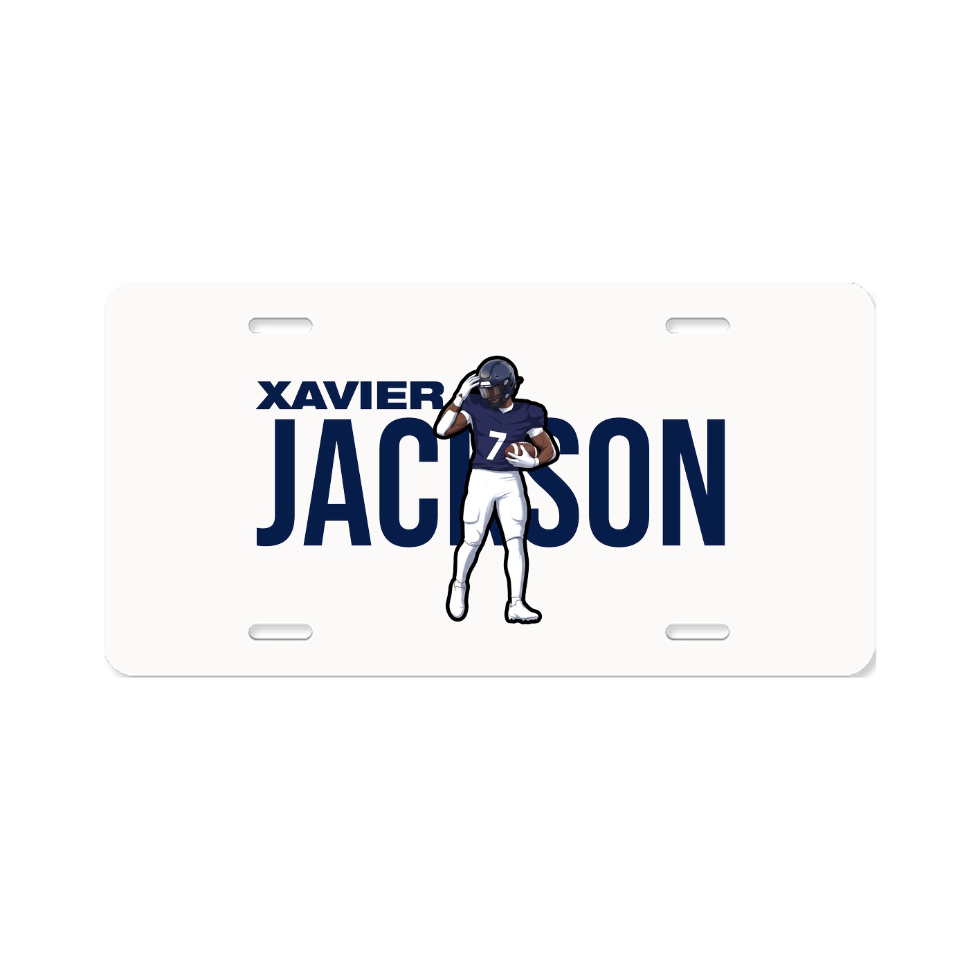 License Plate — Player Name in Classic