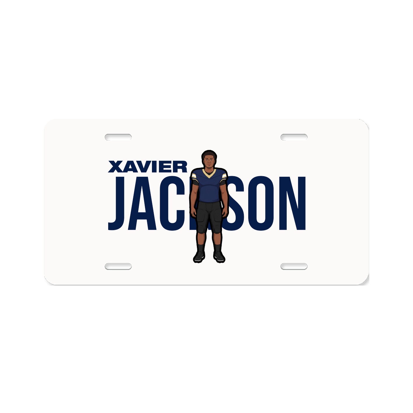 License Plate — Player Name in Classic