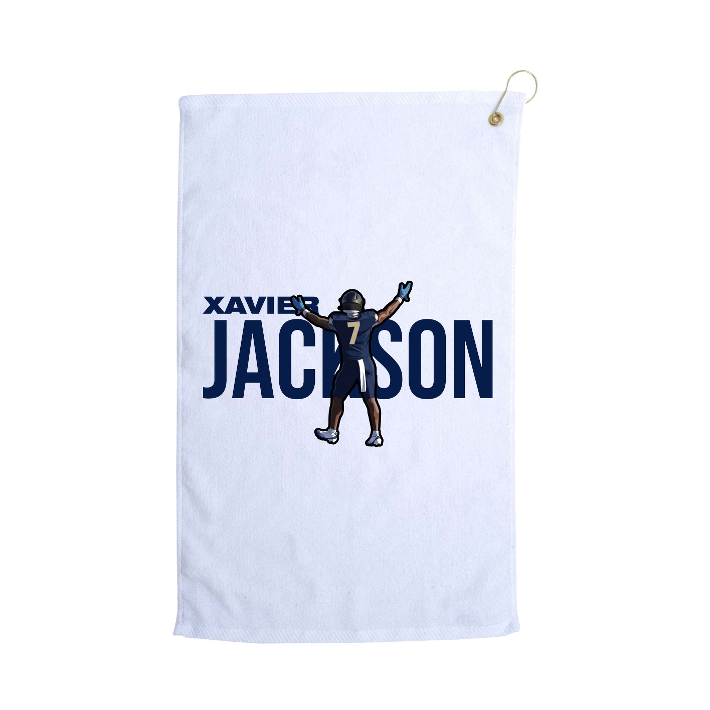 Golf Towel — Player Name in White