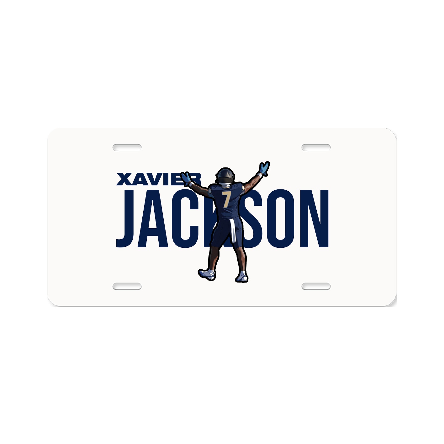 License Plate — Player Name in Classic