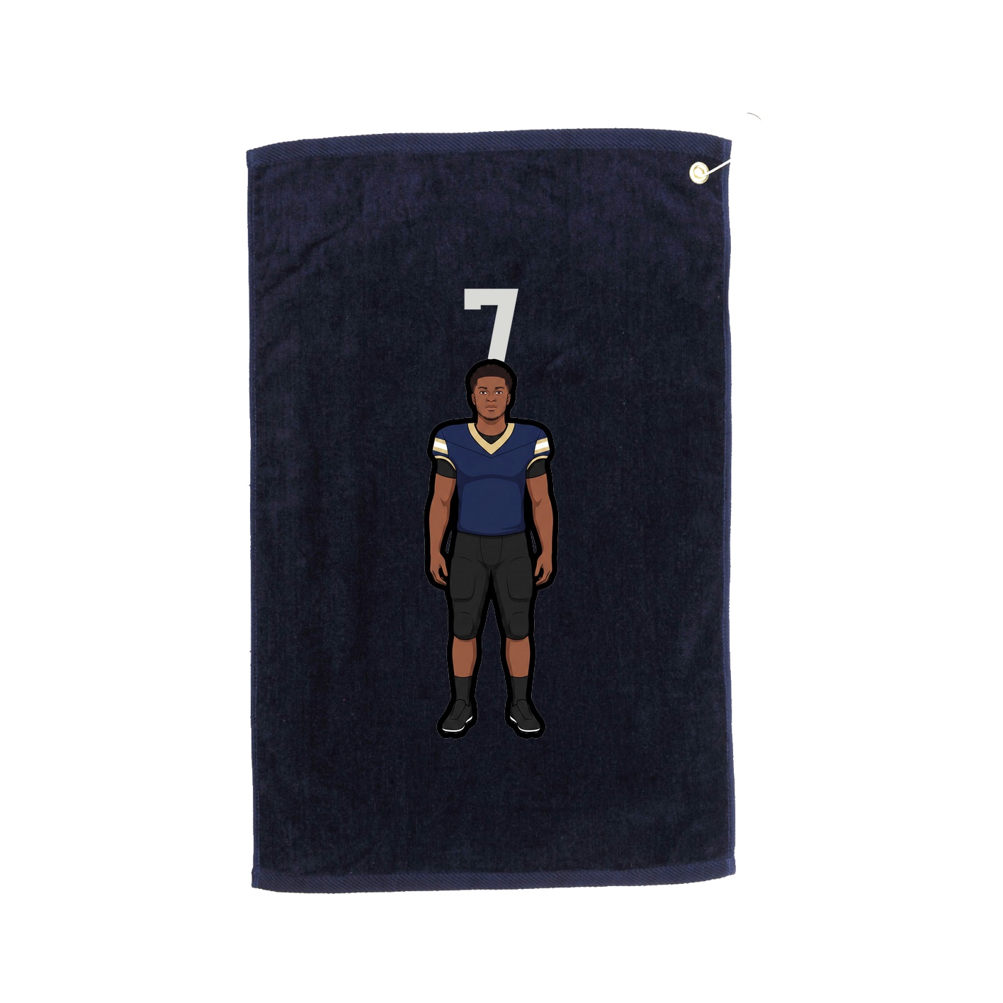 Golf Towel — Number Top in Navy