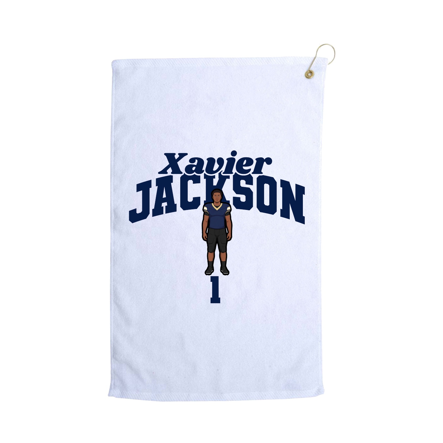 Golf Towel — Signature Arch in White