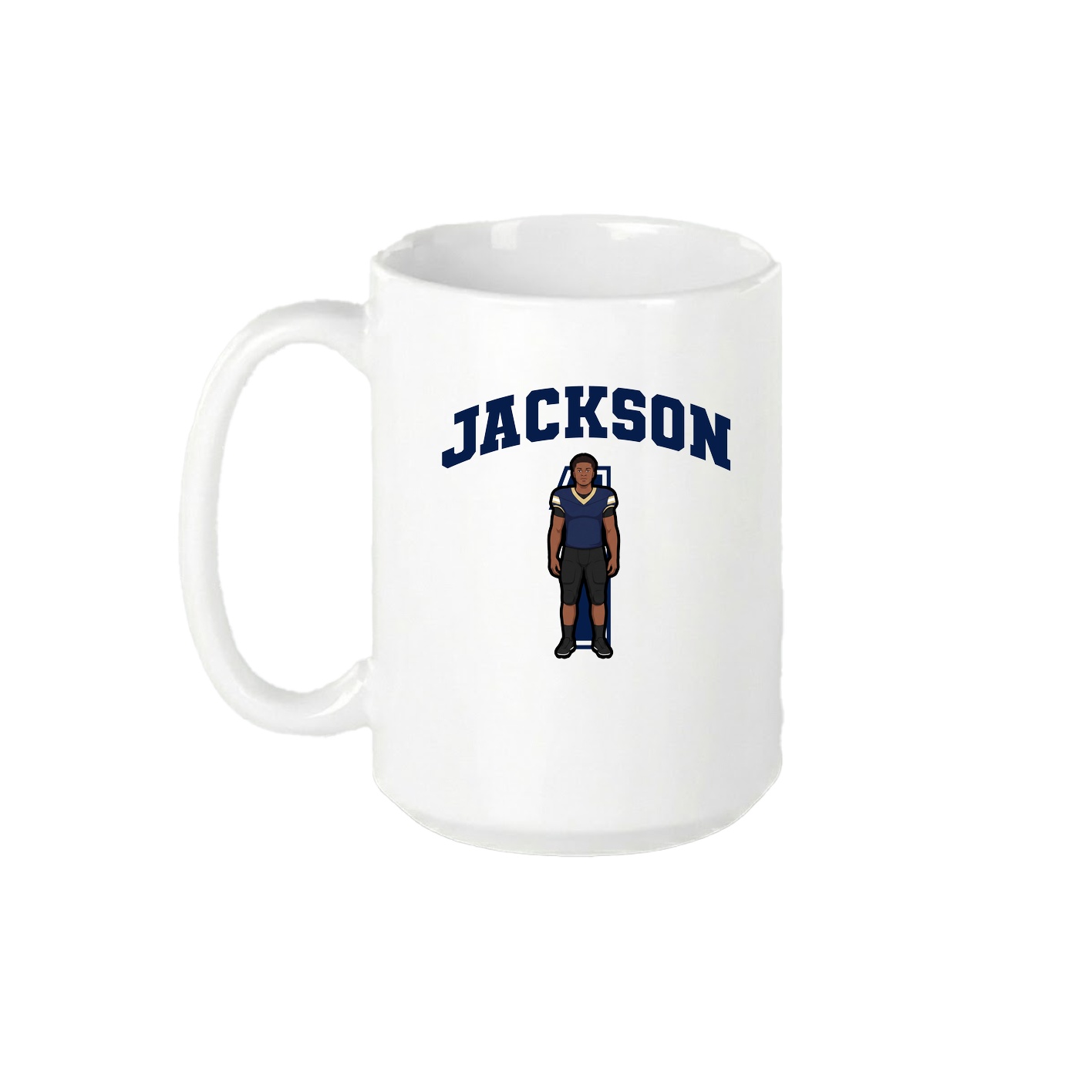 15oz Coffee Mug — Number in White