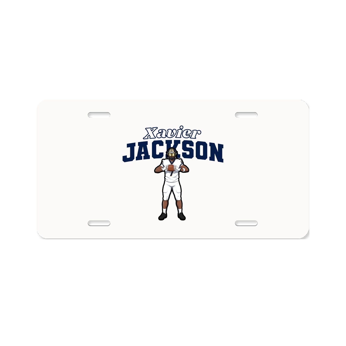 License Plate — Name Arch in Classic