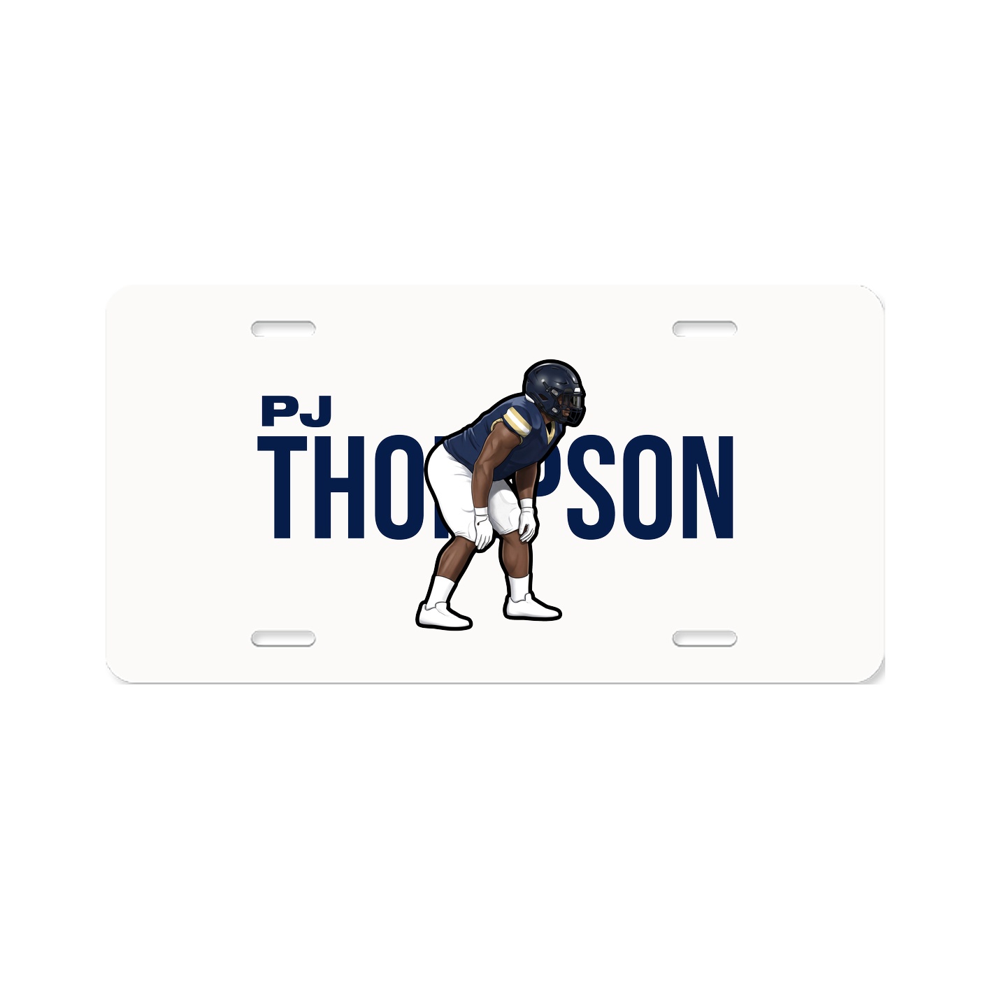 License Plate — Player Name in Classic