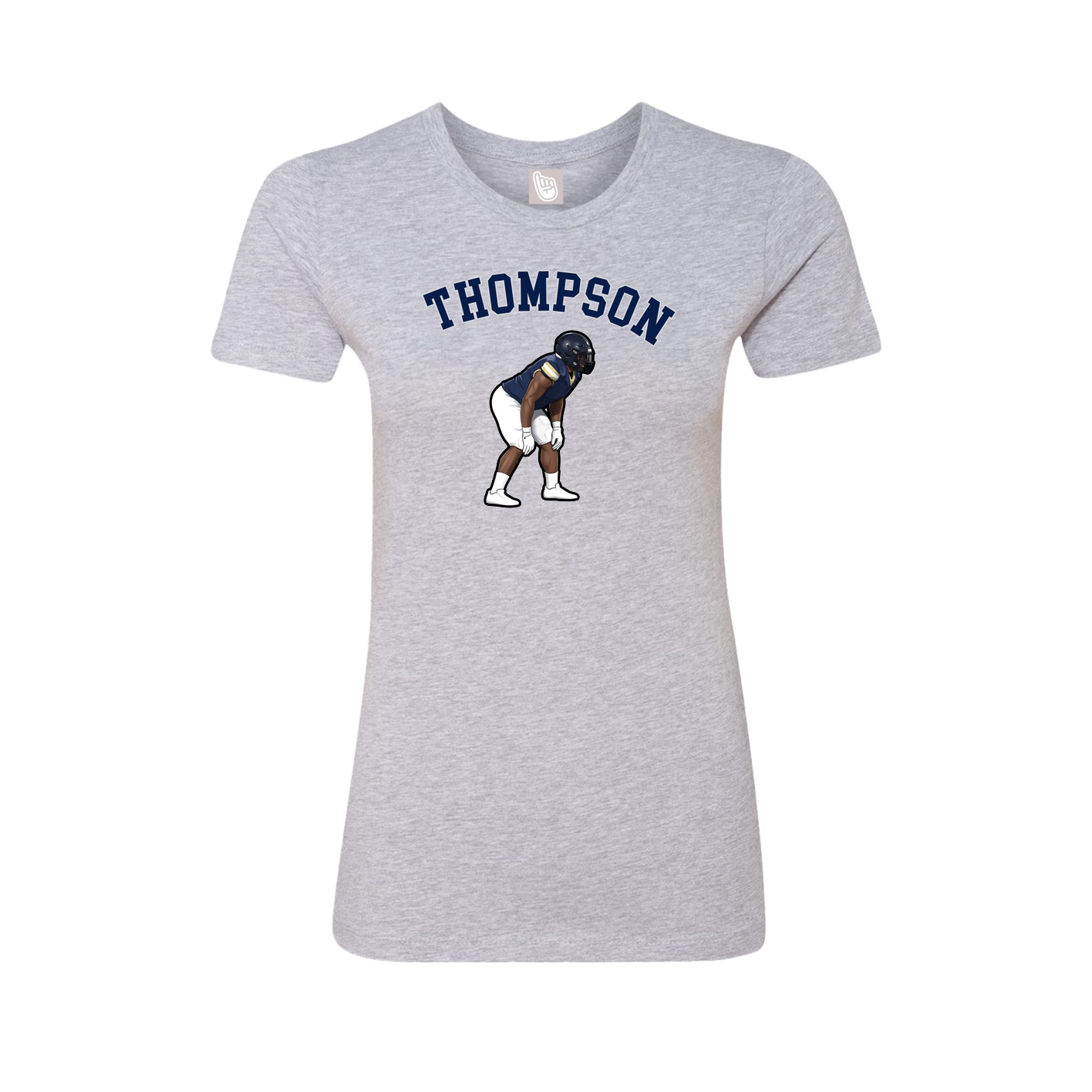 Fitted Women's Tee — Shirsey Arch in Grey