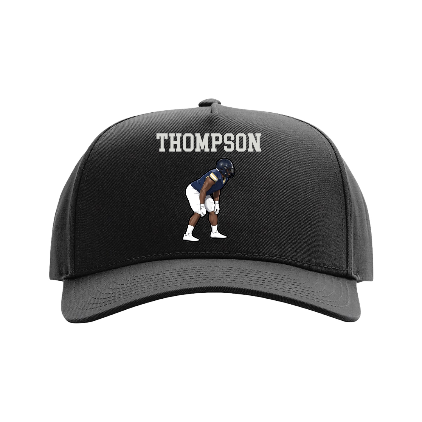 Full Fabric Five-Panel Champ Cap — Shirsey in Black