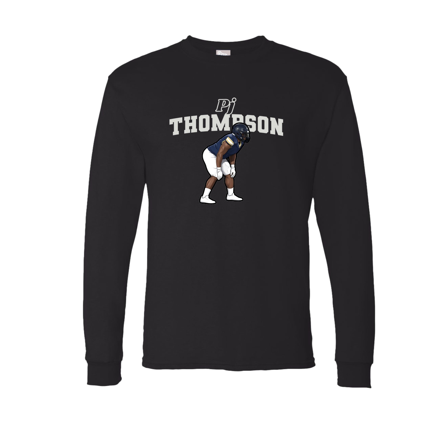 Long Sleeve Tee — Name Arch in Black
