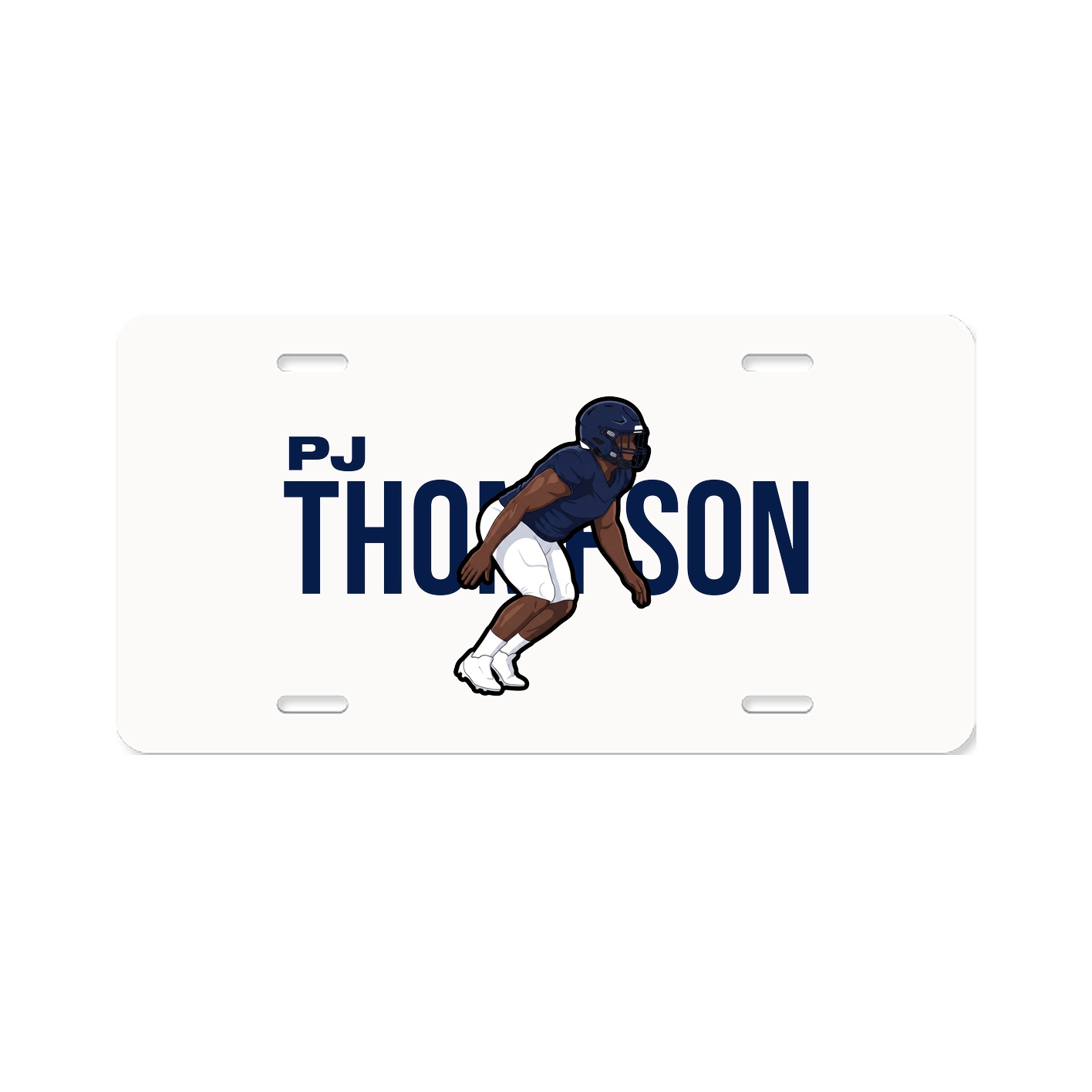 License Plate — Player Name in Classic