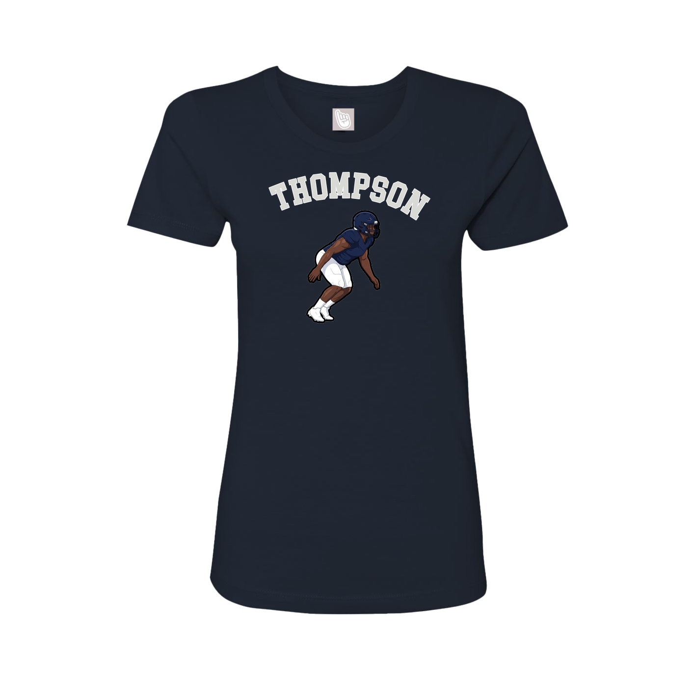 Fitted Women's Tee — Shirsey Arch in Navy