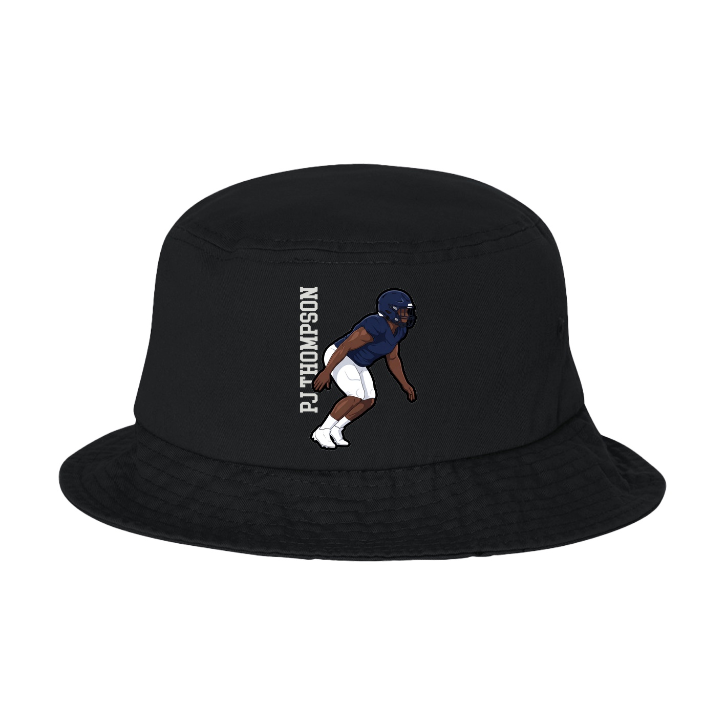 Bucket Cap — Name Vertical in Black