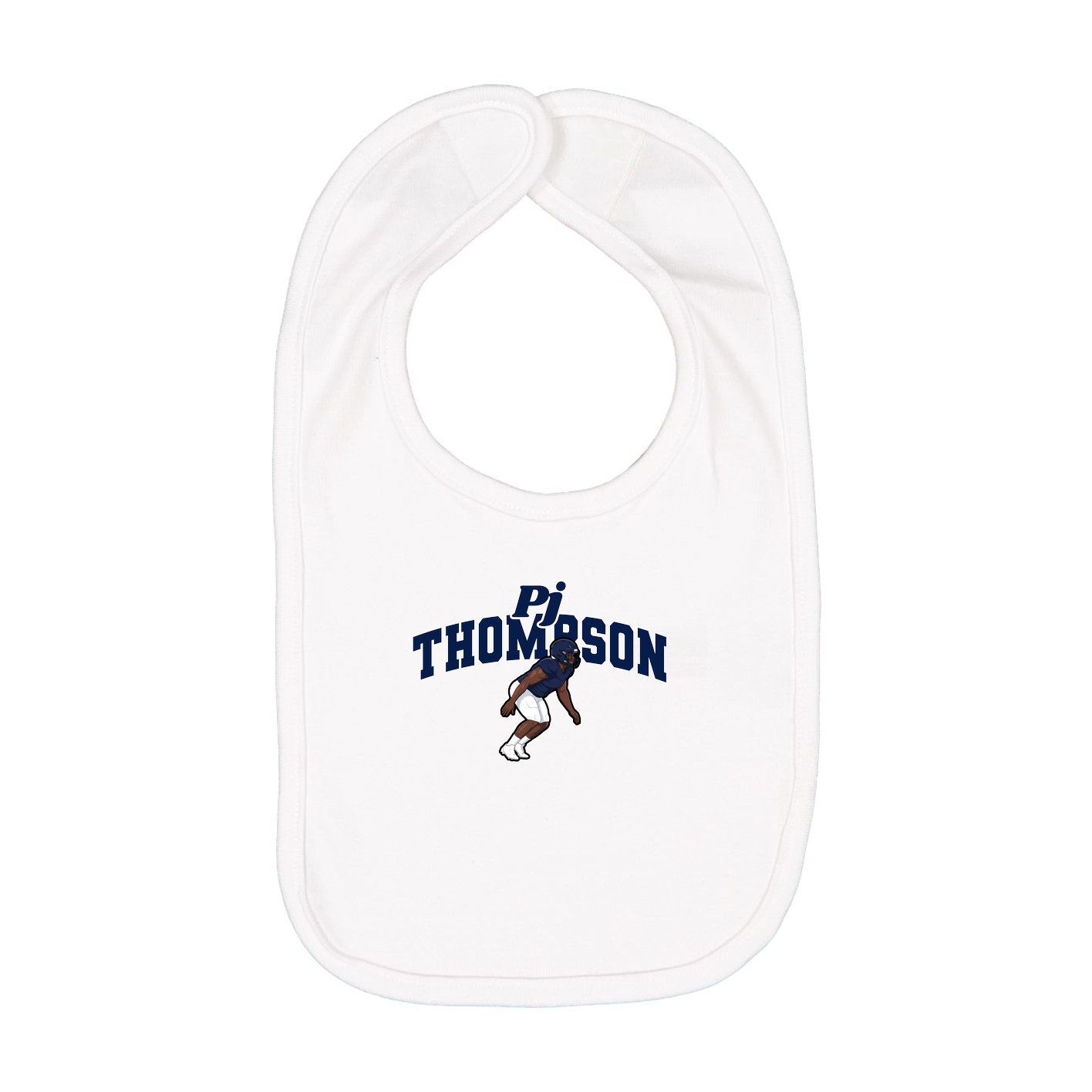 Infant Bib — Signature Arch in White