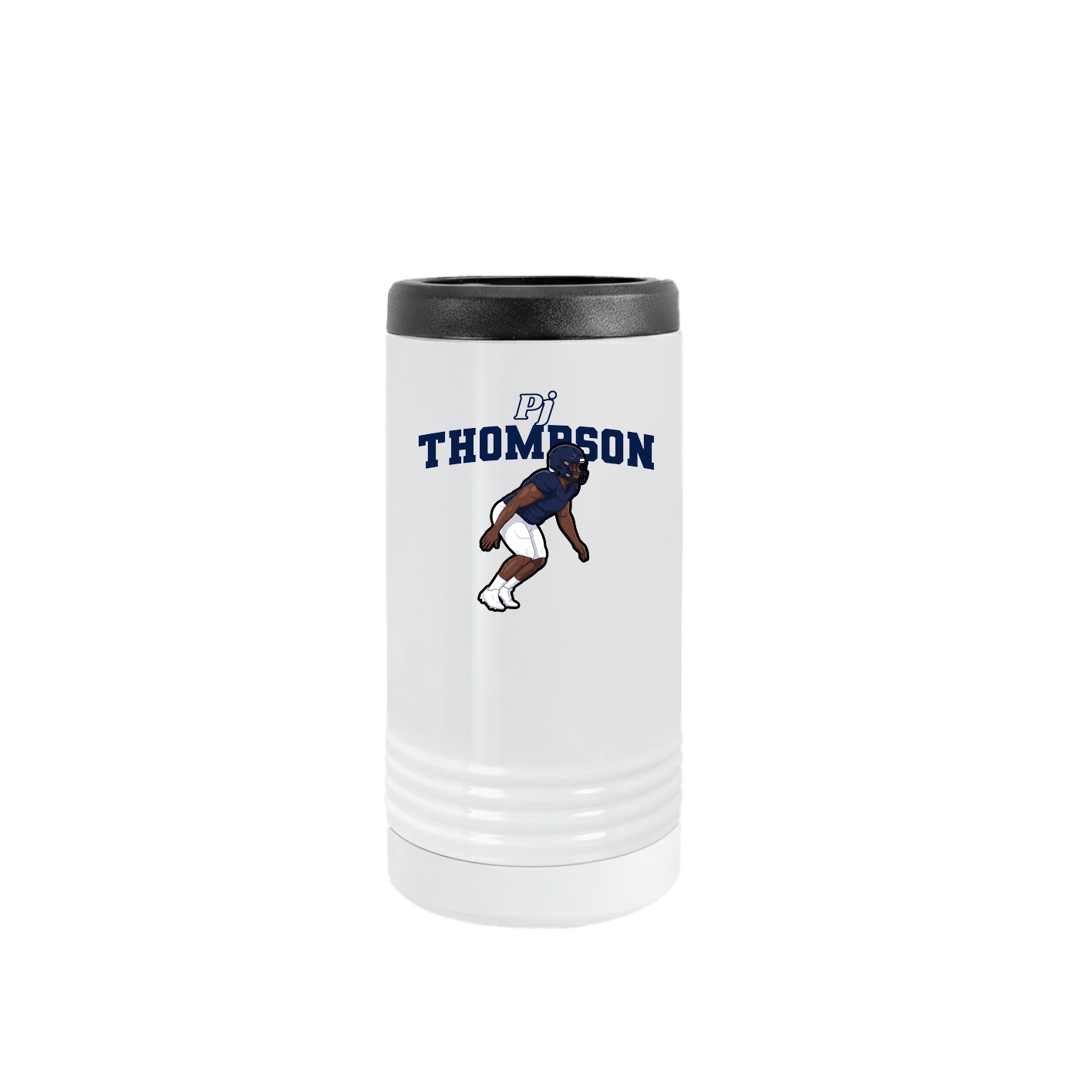 Slim Beverage Holder — Name Arch in White