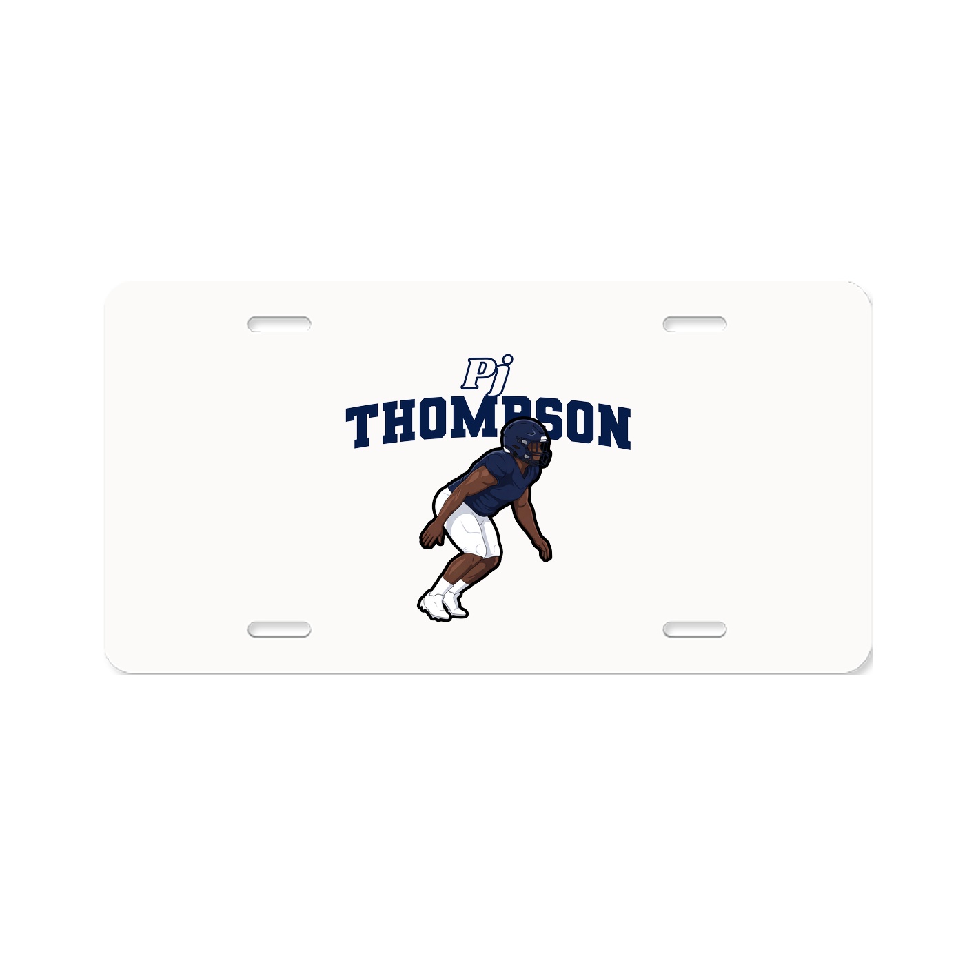 License Plate — Name Arch in Classic